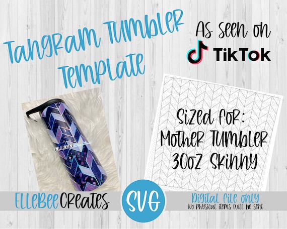Download Tangram Tumbler Template SVG 30oz Skinny Mother Tumbler | Etsy