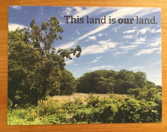 This Land is Our Land postcards