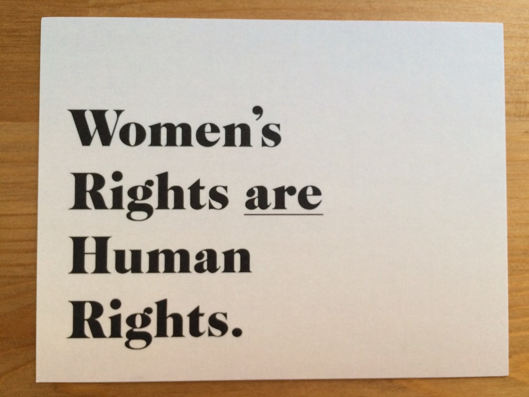 Women's Rights Postcard Project.pdf Women's Rights Are Human Rights Postcards - Etsy
