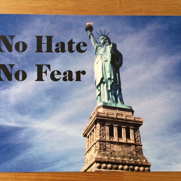 No Hate No Fear postcards