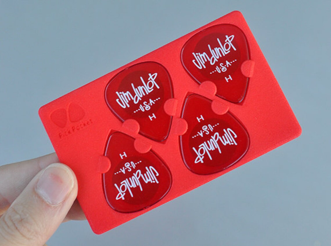 Pick Pocket Guitar Pick Case Fits Perfectly in Wallet Etsy