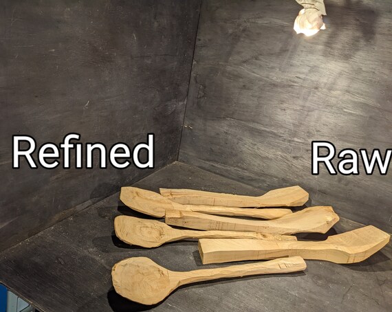 Hand Carved Spoon Blanks Green Wood Spoon Blanks Cooking Spoon