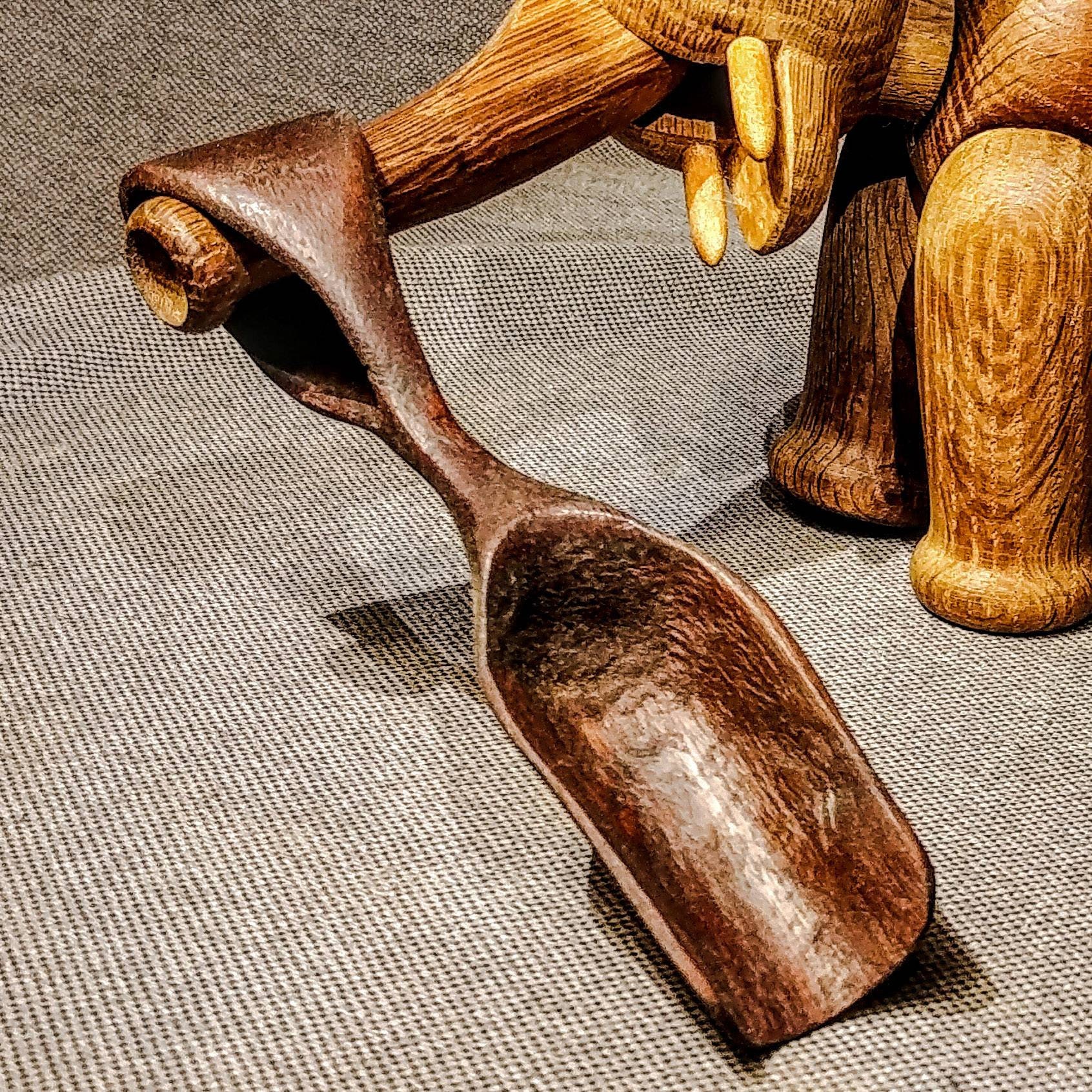 Hand Carved Wood Coffee Scoop Small Coffee Scoop Sculptural Etsy