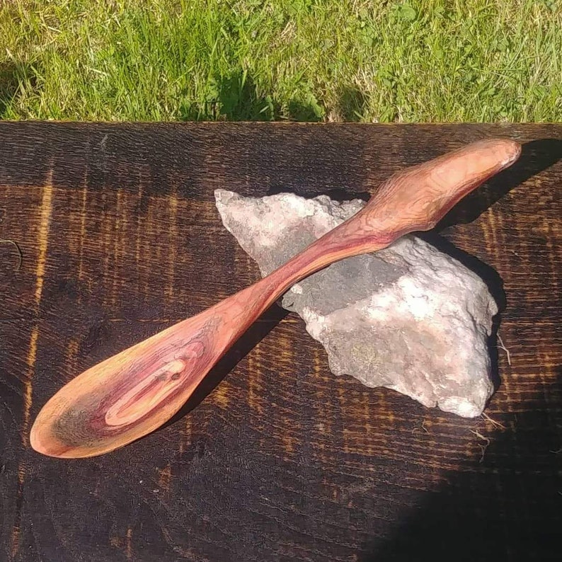 Small Redwood Serving Spoon
