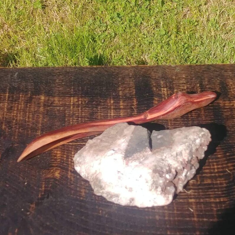 Small Redwood Serving Spoon