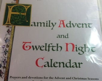 Family Advent Calendar and Twelfth Night Calendar SET