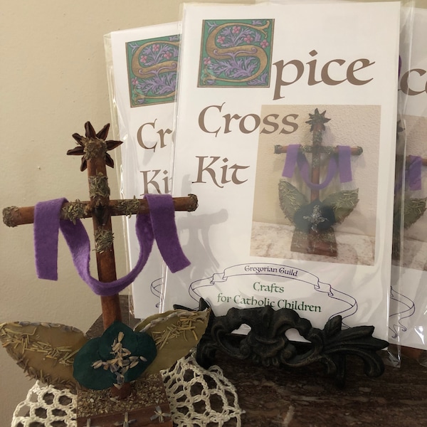 Kit de la Cruz de las Especias. Actividad de Cuaresma para niños católicos. Devoción de Viernes Santo y Semana Santa.