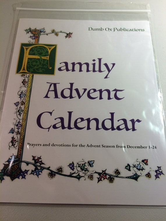 Family Advent Calendar Etsy