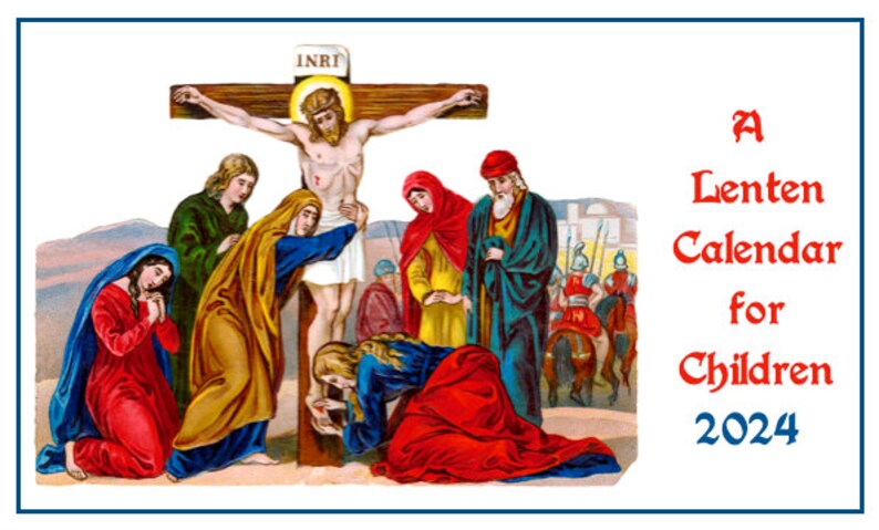 Lenten Calendar for Catholic Children With Sacrifice Chart 2025 Etsy