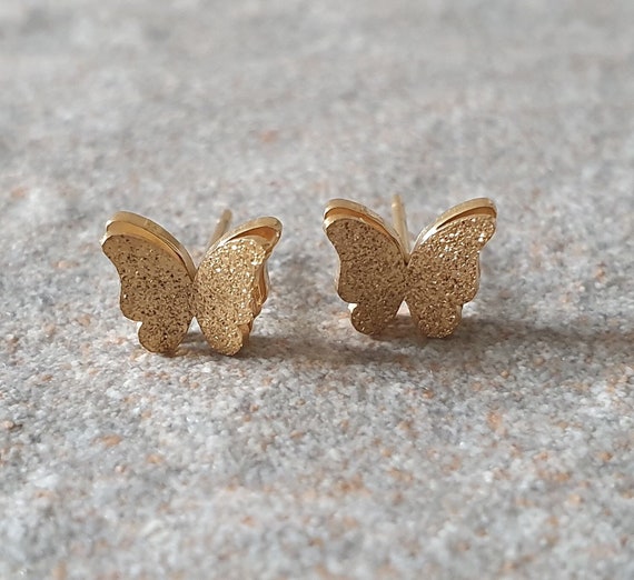 Gold Plated Butterfliy Earrings