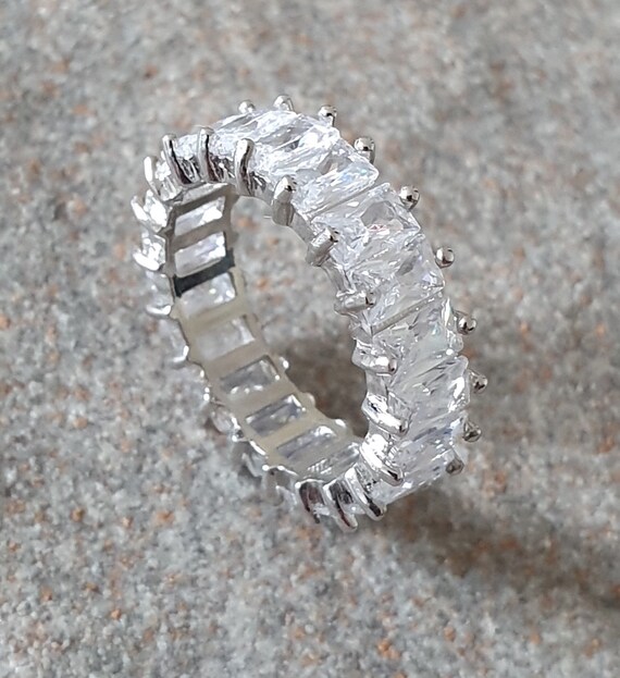 swarovski crystal wedding band