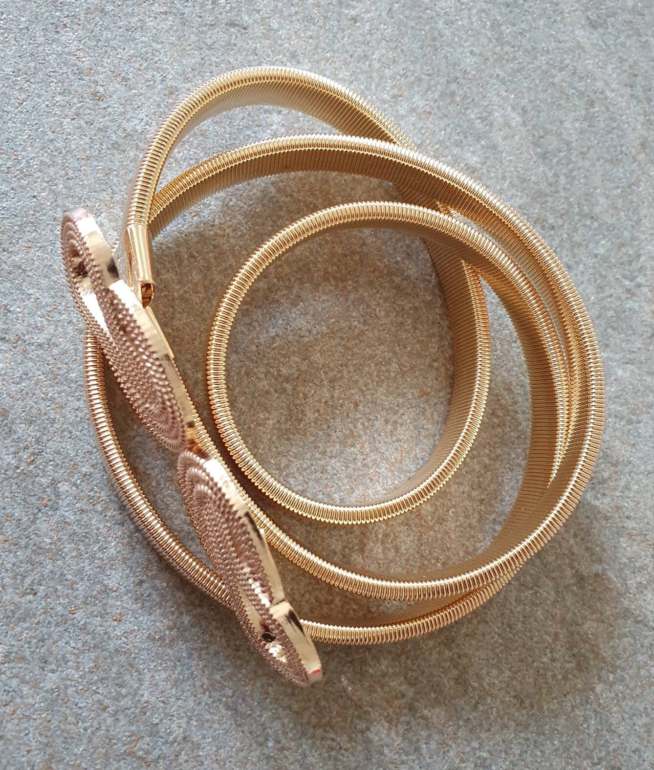 thin gold belt for dress