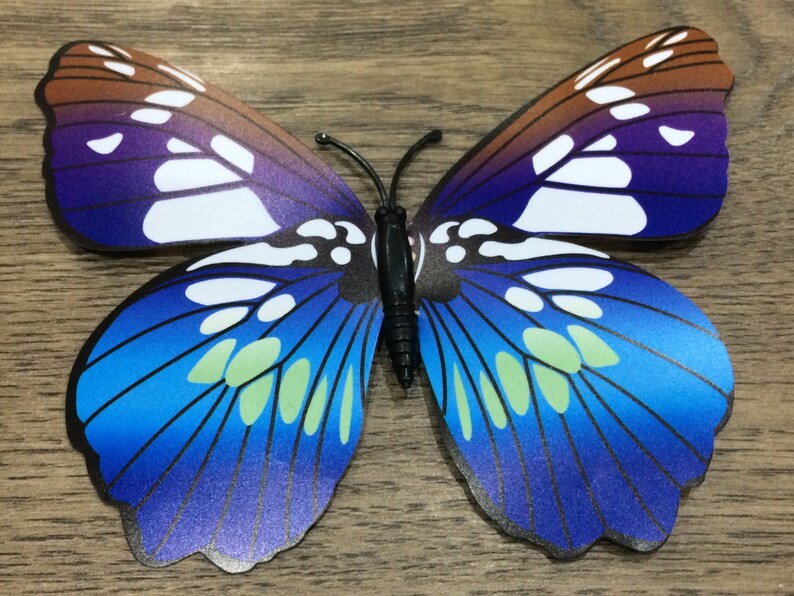 Wall Butterfly Butterfly Art Decal Butterfly Home Decor PVC Butterflies 12 3D Blue Mix Wall Murals Stick Ons. Art Decal