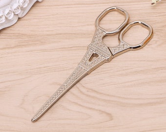 Eiffel Sewing Scissors ,Eiffel Tower Scissors, Eiffel Pattern Scissors, Vintage Tailor scissors, Fabric scissors, Classic Stainless scissors