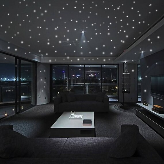 Glow In Dark Stickers Wall Stickers Kids Room Decor Glow In Dark Glow In Dark Dots Dots Decals Home Decor Wall Murals Glowing Dots