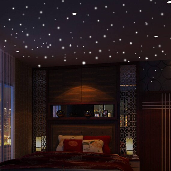 Glow In Dark Stickers Wall Stickers Kids Room Decor Glow In Dark Glow In Dark Dots Dots Decals Home Decor Wall Murals Glowing Dots