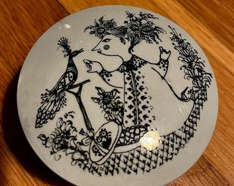 Bjorn Wiinblad Siesta Bowl Dish Nymolle Denmark Mid Century - Etsy