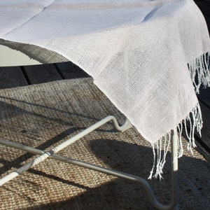 Tablecloth,  handwoven tablecloth, linen tablecloth, eco friendly, pink, rectangular tablecloth