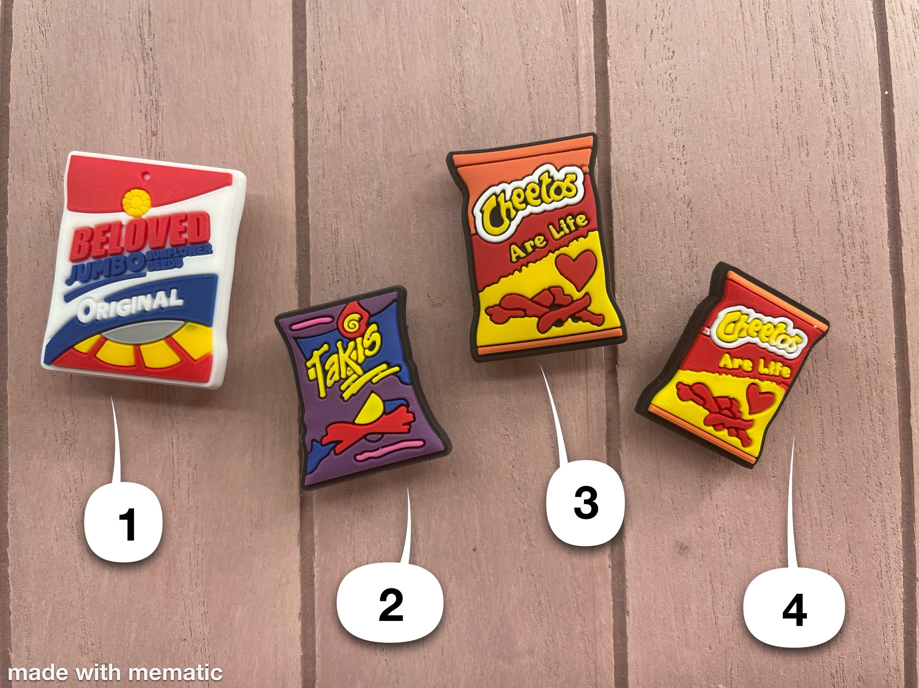 TAKIS Jibbitz Hot Cheetos Jibbitz Sunflower Seed Jibbitz Etsy