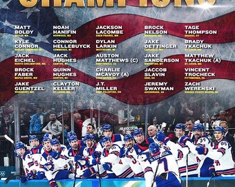2026 USA Olympic Gold Medal Hockey Team Unsigned 8 x 10 Photo #2