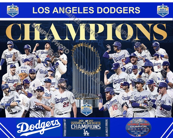 2020 Los Angeles Dodgers World Series Champions 8x10 Composite 