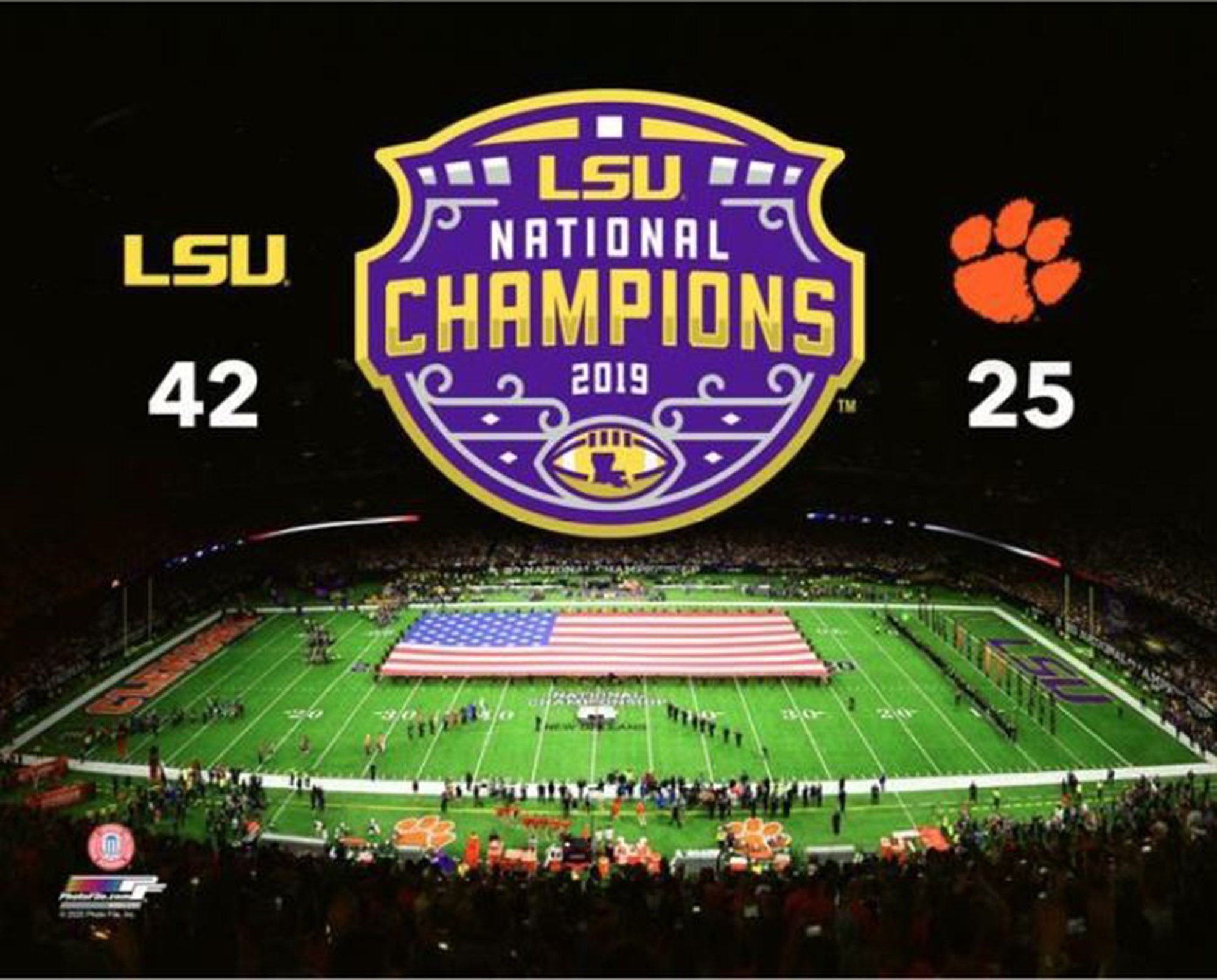 LSU Tigers 20192020 NCAA Football National Champions Etsy