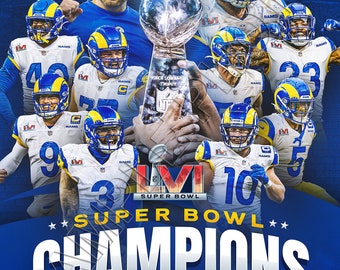Los Angeles Rams Super Bowl 56 LVI Champions 8X10 Composite Photo