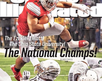 2014 Ohio State Buckeyes National Champions 8x10 Photo SI Cover No Magazine