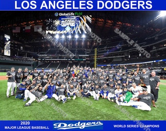 Los Angeles Dodgers Celebrate 2020 World Series Champions 16 X 20 Photo