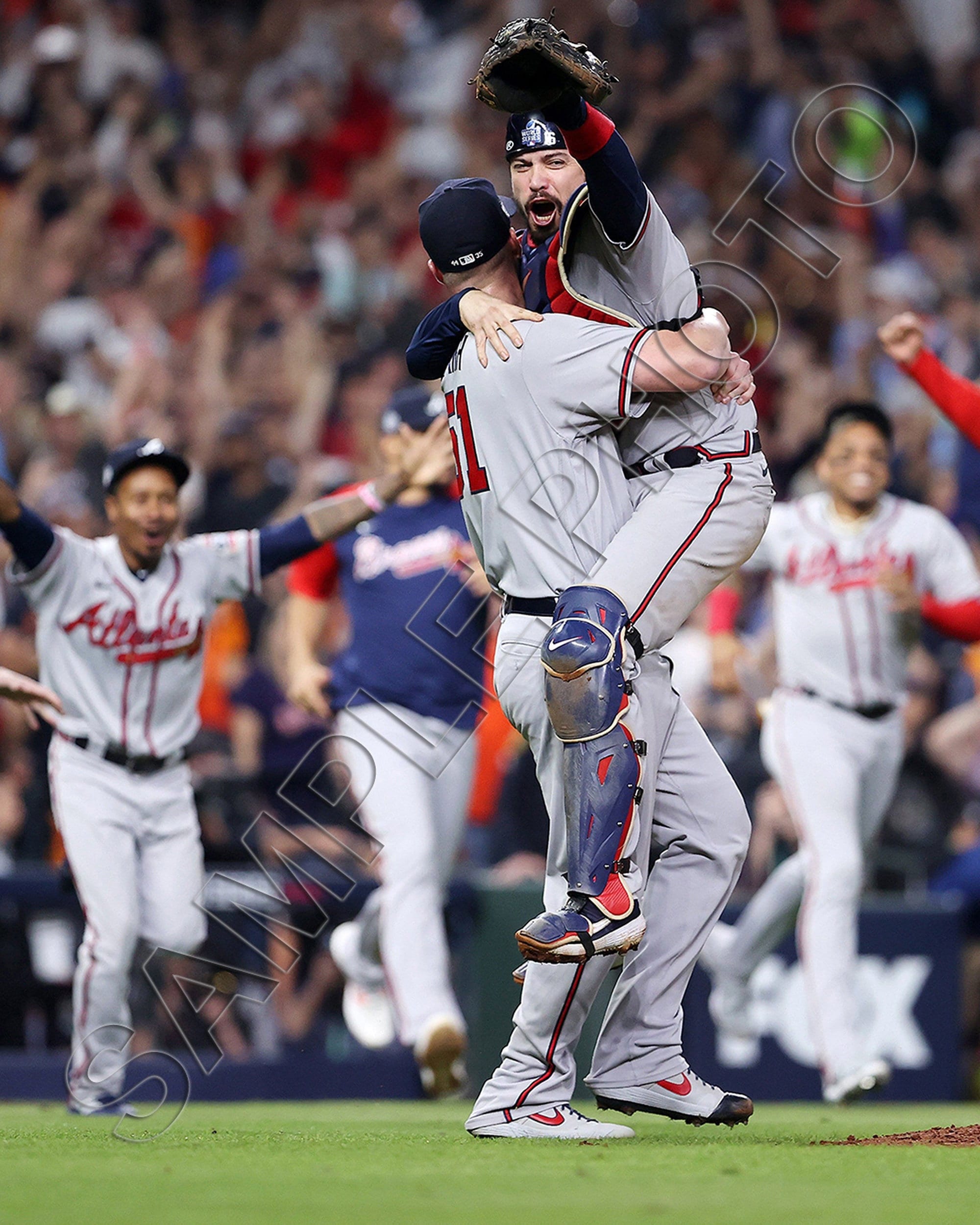 Will Smith and Travis D'arnaud Atlanta Braves Celebrate -  Israel