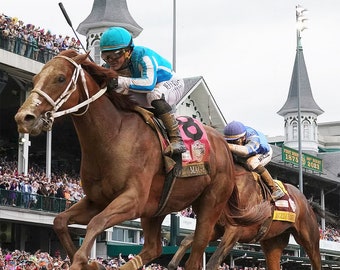 Mage 2023 Kentucky Derby Champion 16 X 20 Photo Javier Castellano Up With Angel of Empire