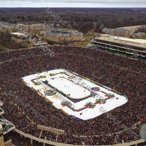 2022 NHL Winter Classic Panoramic Poster - Minnesota Wild vs. St