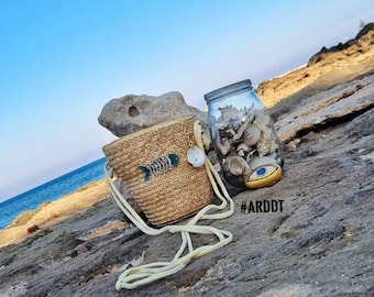 Straw bag, Crossbody bag, Small crossbody straw bag.
