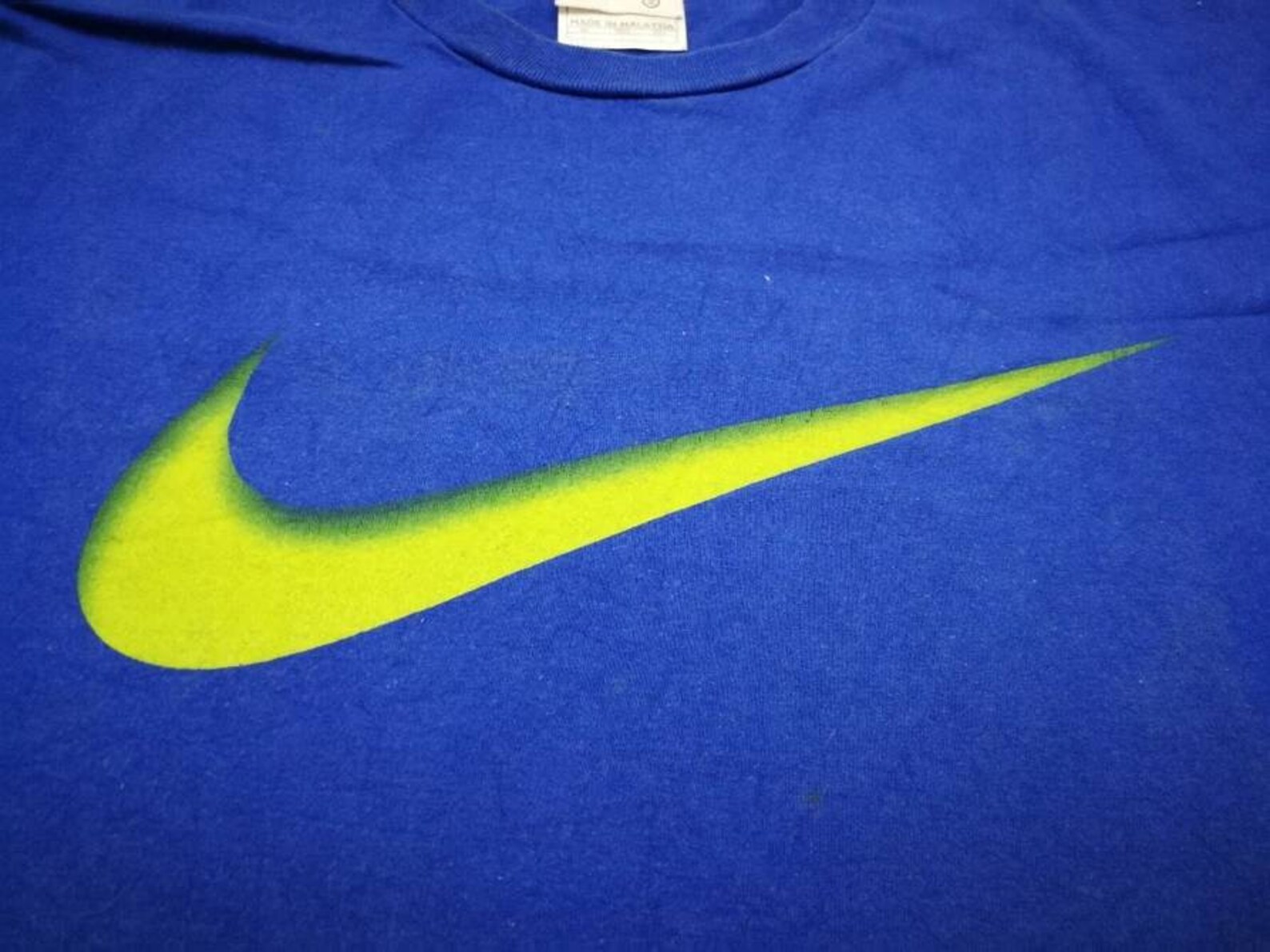 Vtg Nike Swoosh Shirt Small Big Logo Blue Size S - Etsy