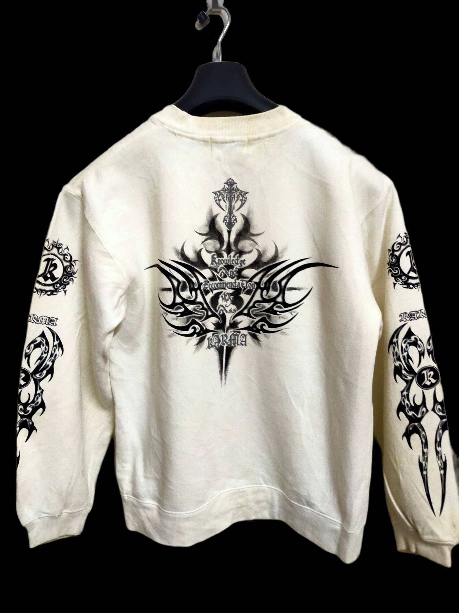 Vtg Karma Sweatshirt Pullover Medium Size m Spell out Pullover Etsy.de