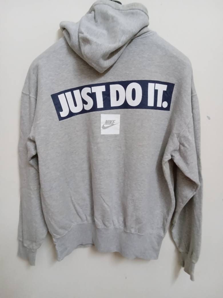 Vtg Nike Air Gray Sweatshirt Big Logo Front Xl X-large Sweater 