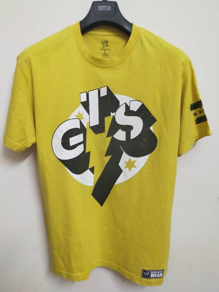 Vtg Gts Wwe Wwf Wcw Shirt Yellow | Etsy