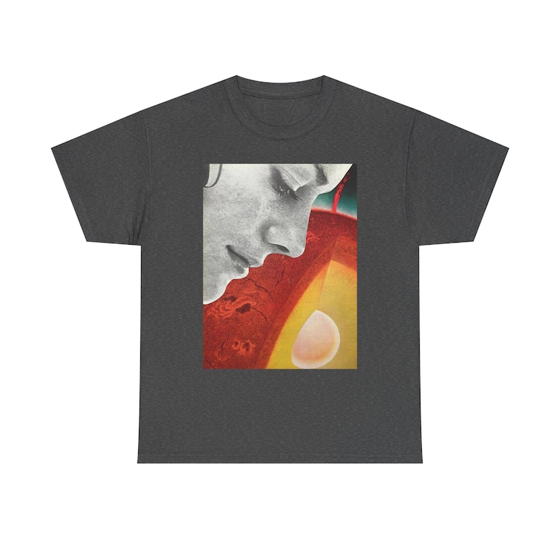 Looking Inward Abstract Looking Inward Collage Art T Shirt Surreal Abstract Portrait Tee ...