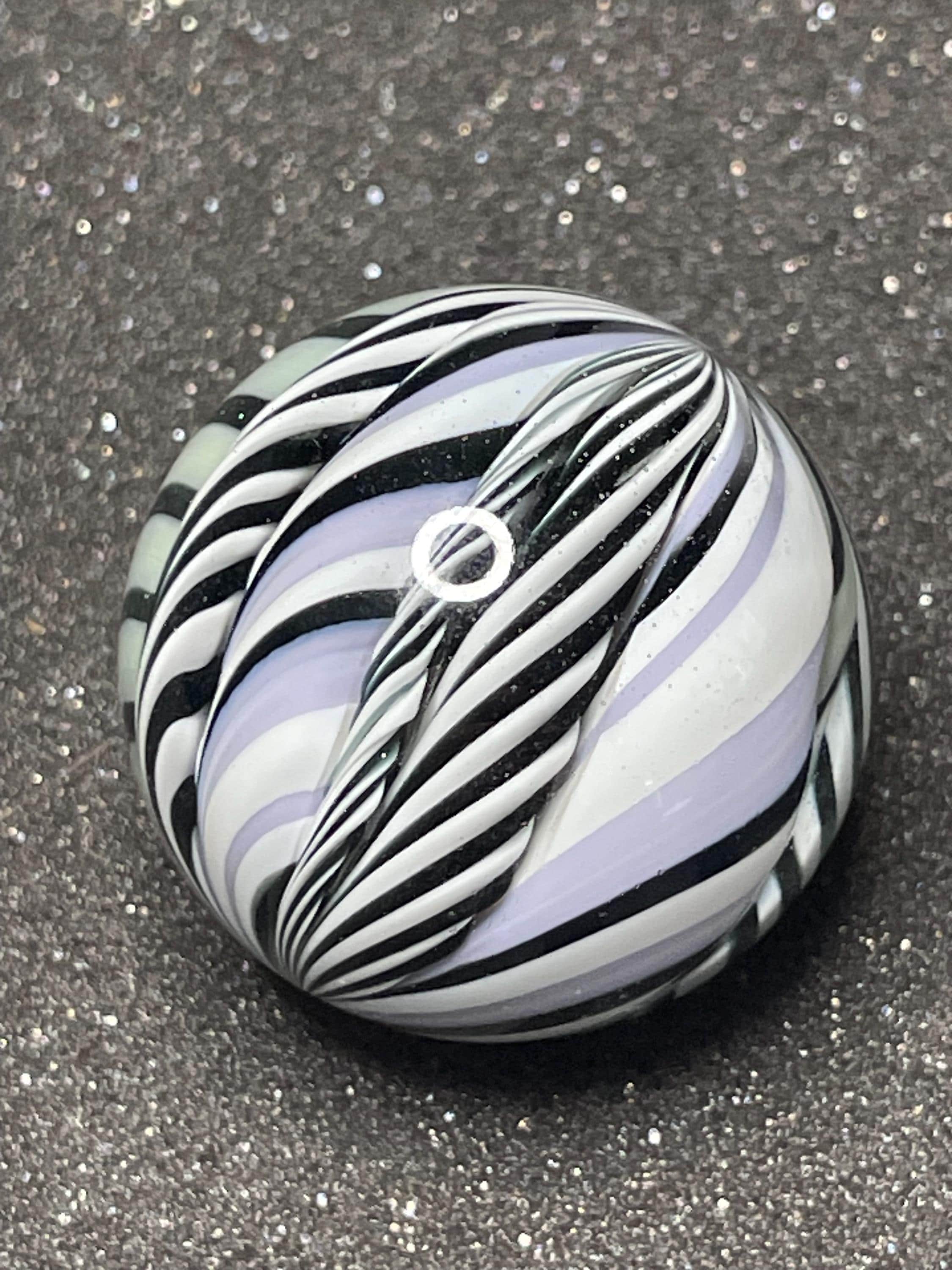 Glass marble, handmade marbles, contemporary art marble, borosilicate, Andrew Anderson (#46) 1.34"