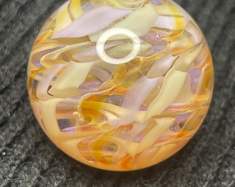 Glass marble, handmade marbles, contemporary art marble , borosilicate, Andrew Anderson (#400) 0.88”