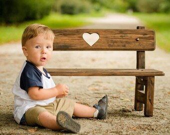 Bench Photography Prop, Newborn Baby Toddler Photographer, Ideal For Outdoor Photo Shoots, Wood Park Bench Photo Prop, COLORS
