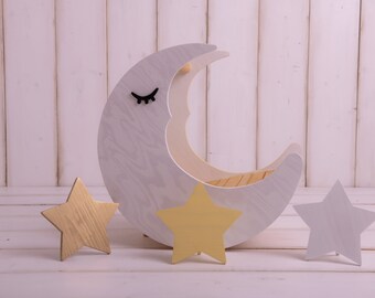 crescent moon doll crib
