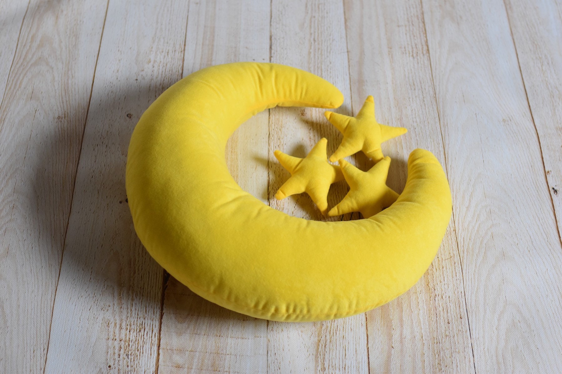 Moon & Stars Newborn Photo Prop: Posing Pillow Set