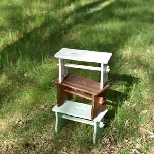 Wood Stool Photography Prop Baby Toddlers Children Photographer, Sitter Photo Prop, Nursery Decor, Baby Studio Props ANY COLORS image 5