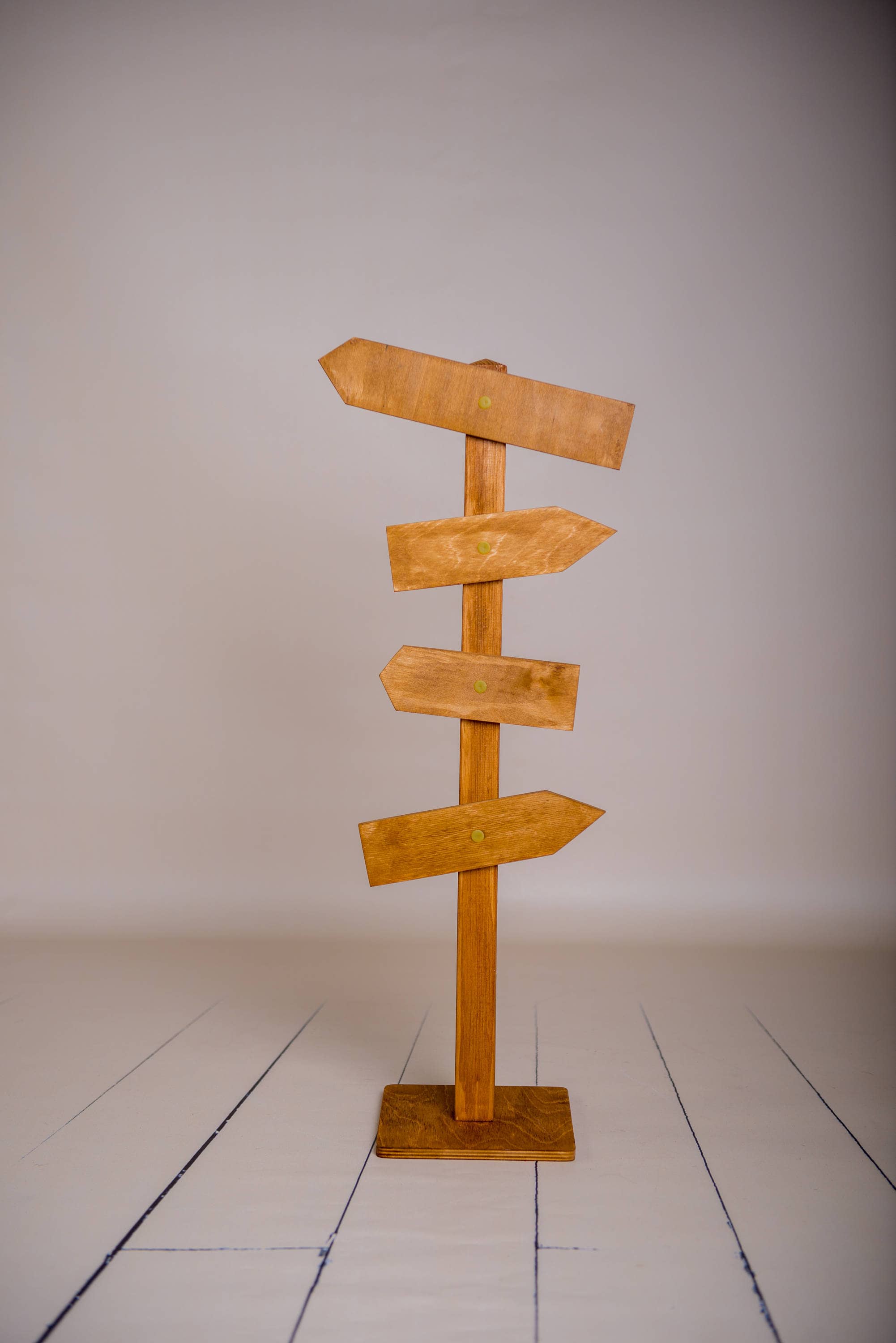 Wooden Signpost With Arrows: Newborn Photography Prop - Etsy