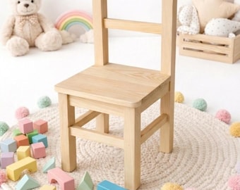Wood Chair Photo Prop: Baby Toddler Photography, Nursery Decor