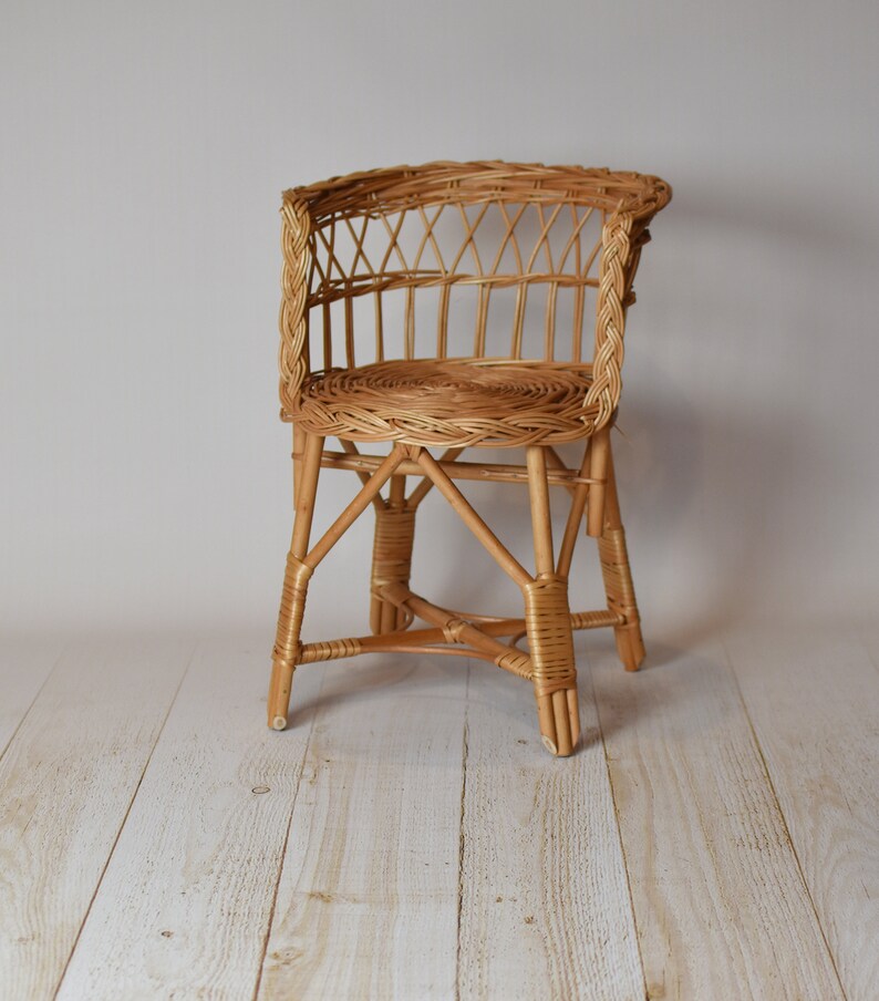 Wicker Baby Chair Willow Seat Photography Props Toddler and Etsy