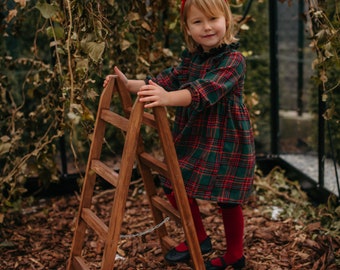 Accesorios de fotografía de escalera, niño pequeño, fotógrafo de bebés, decoración de escalera de madera, percha, vintage, decoración rústica del hogar de madera, COLORES