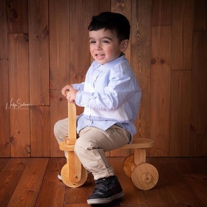 Wooden Tricycle Photo Prop: Baby & Toddler Outdoor Photoshoot