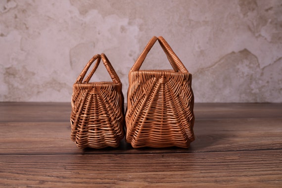 Cesta de Cesta de sauce con asa Accesorios de - Etsy España